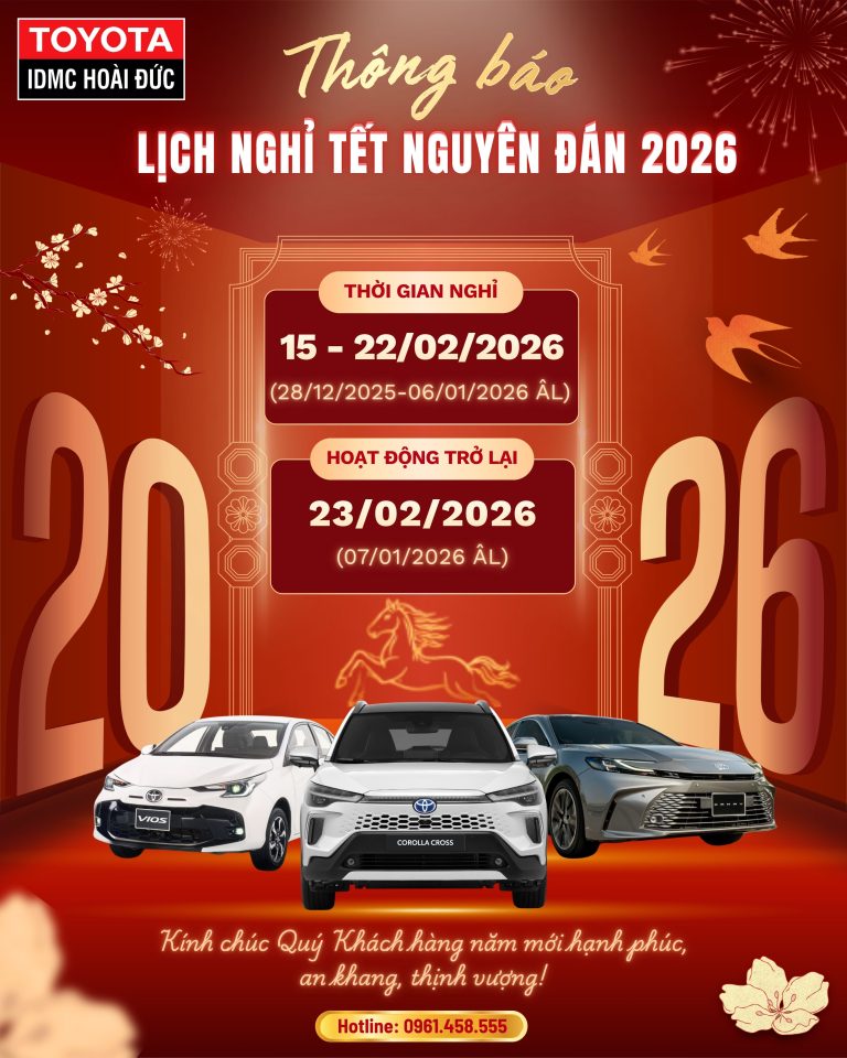 THÔNG BÁO LỊCH NGHỈ TẾT NGUYÊN ĐÁN 2026!